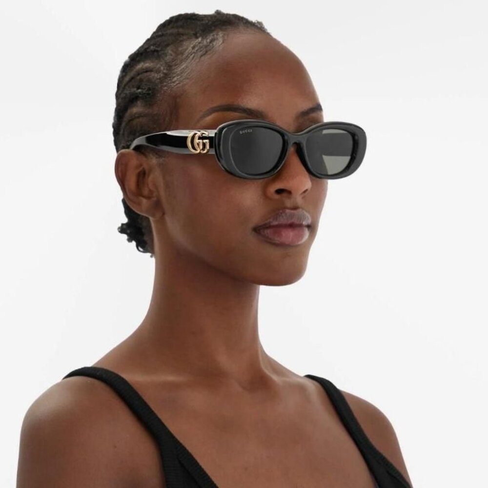 NEW GUCCI SUNGLASSES BLACK WOMEN EYEWEAR GUCCI GG1829SK 001 - Picture 2 of 4